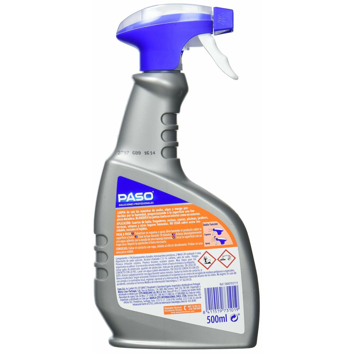 Anti-humidade Paso 500 ml Eliminação de bolores